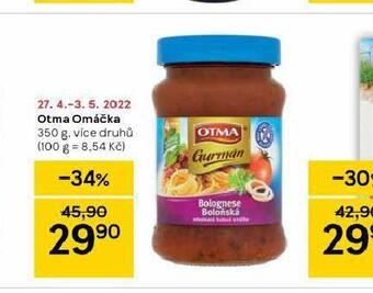 Tesco Otma omáčka nabídka
