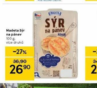 Tesco Madeta sýr na pánev nabídka