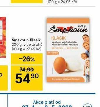 Tesco Šmakoun klasik nabídka