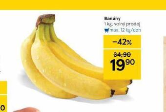 Tesco Banány nabídka