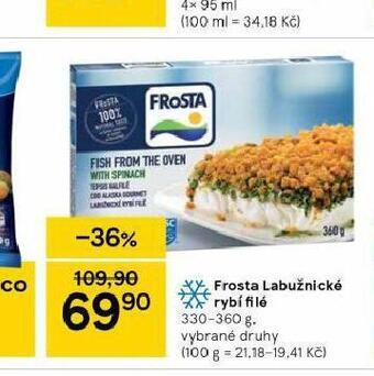 Tesco Frosta labužnické rybí filé nabídka