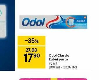 Tesco Odol classic zubní pasta nabídka