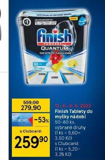 Tesco Finish tablety do myčky nabídka
