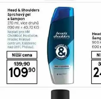 Tesco Head&shoulders šampon a sprchový gel nabídka