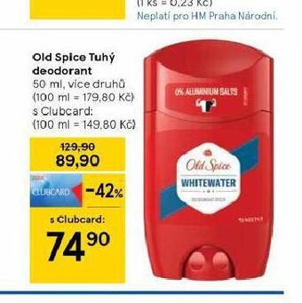 Tesco Old spice tuhý deodorant nabídka