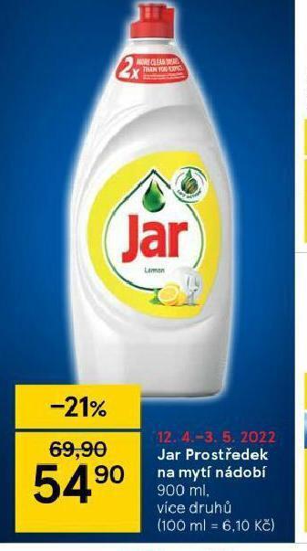 Tesco Jar prostředek na nádobí nabídka