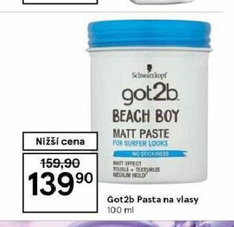 Tesco Got2b pasta na vlasy nabídka