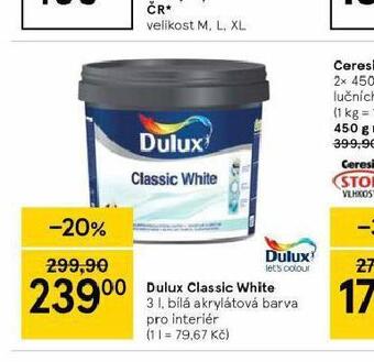 Tesco Dulux classic white nabídka