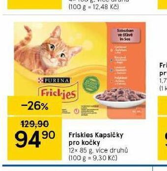 Tesco Friskies kapsičky pro kočky nabídka