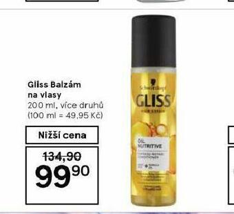 Tesco Gliss balzám na vlasy nabídka