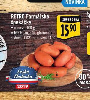 Albert Retro farmářské špekáčky nabídka