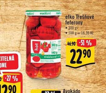Albert Efko třešňové feferony nabídka