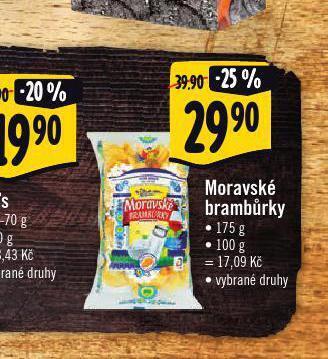 Albert Moravské brambůrky nabídka