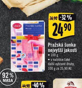 Albert Pražská šunka nejvyšší jakosti nabídka