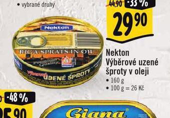 Albert Nekton výběrové uzené šproty nabídka