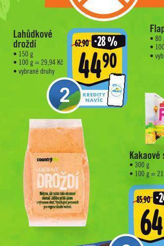 Albert Lahůdkové droždí nabídka