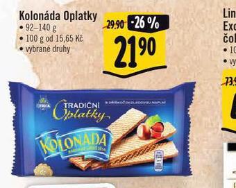 Albert Kolonáda oplatky nabídka