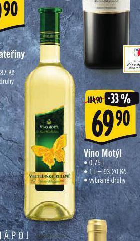 Albert Víno motýl nabídka