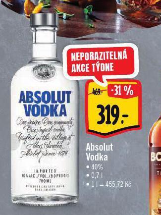 Albert Absolut vodka nabídka