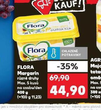 Kaufland Flora margarín nabídka