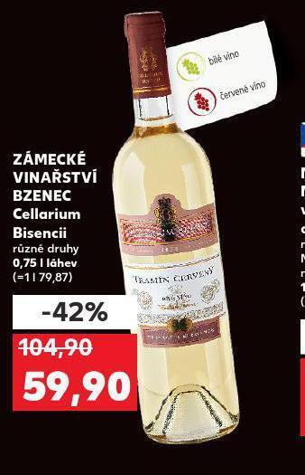 Kaufland Zámecké vinařství bzenec nabídka