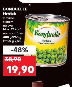 Kaufland Bonduelle hrášek nabídka