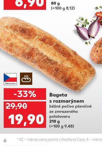 Kaufland Bageta s rozmarýnem nabídka