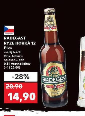 Kaufland Pivo radegast ryze hořká 12 nabídka