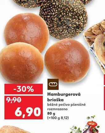 Kaufland Hamburgerová brioška nabídka