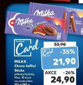 Kaufland Milka choco jaffa / sticks nabídka