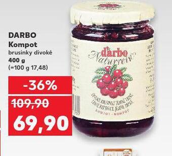 Kaufland Darbo kompot brusinky divoké nabídka