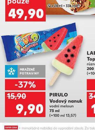 Kaufland Pirulo vodový nanuk nabídka