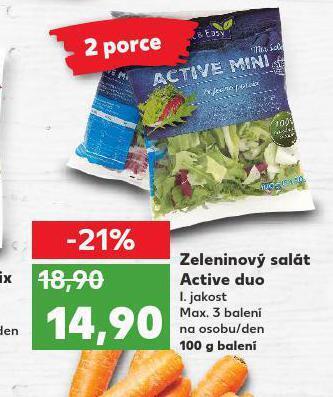 Kaufland Zeleninový salát active duo nabídka