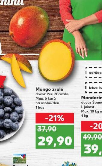 Kaufland Mango zralé nabídka
