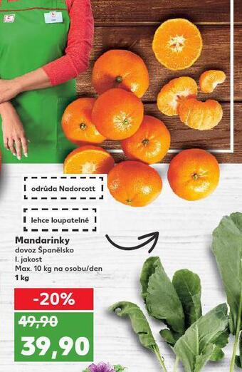 Kaufland Mandarinky nabídka
