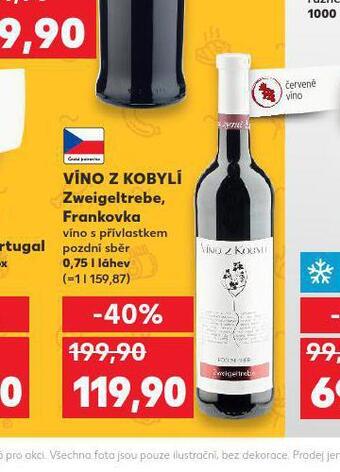Kaufland Víno z kobylí frankovka nabídka