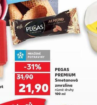Kaufland Pegas premium smetanová zmrzlina nabídka