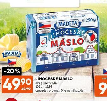 Terno Jihočeské máslo nabídka