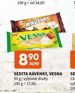 Terno Sedita kávenky, vesna nabídka