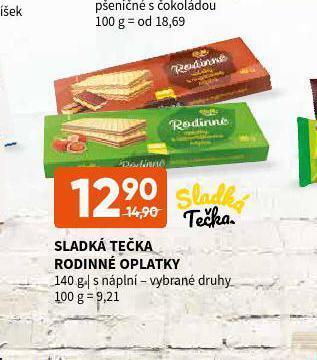 Terno Sladká tečka rodinné oplatky nabídka