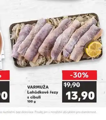 Kaufland Varmuža lahůdkové řezy s cibulí nabídka