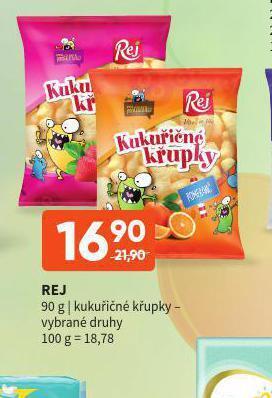 Terno Rej kukuřičné křupky nabídka