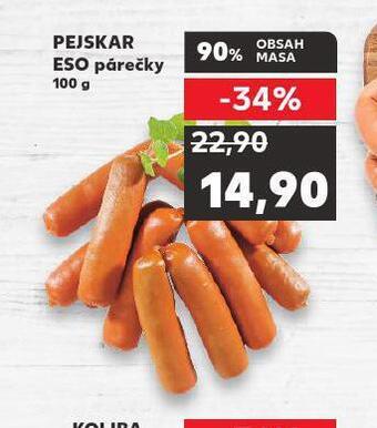 Kaufland Pejskar eso párečky nabídka