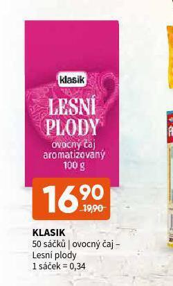 Terno Klasik ovocný čaj nabídka