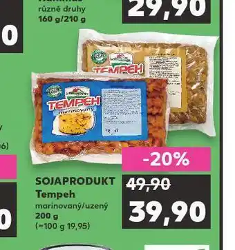 Kaufland Sojaprokudent tempeh nabídka