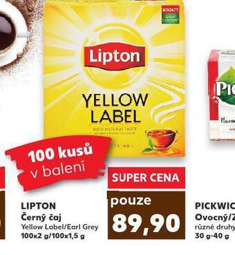 Kaufland Lipton černý čaj nabídka