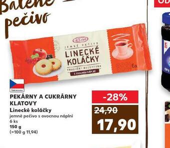 Kaufland Linecké koláčky nabídka