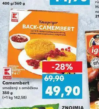 Kaufland Camembert smažený s omáčkou nabídka