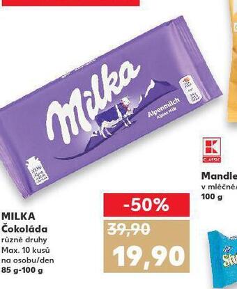 Kaufland Milka čokoláda nabídka