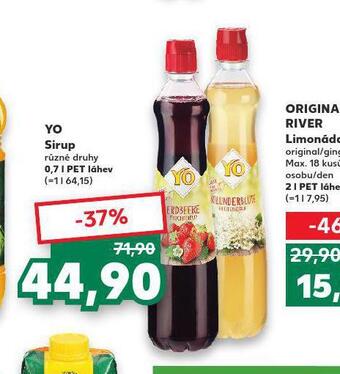 Kaufland Yo sirup nabídka